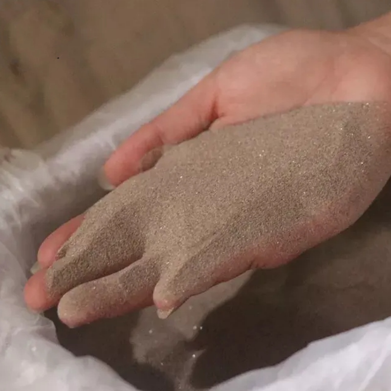 အပူချိန်မြင့်မီးဖိုများအတွက် Refractory Zircon Sand 2340°C အရည်ပျော်မှတ်